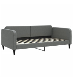 Lit de repos gris foncé 100x200 cm tissu