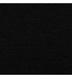 Lit de repos noir 100x200 cm tissu