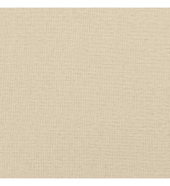 Lit de jour avec lit gigogne crème 80x200 cm tissu