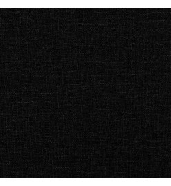 Lit de repos noir 80x200 cm tissu