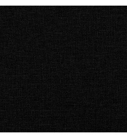 Lit de jour avec matelas noir 90x200 cm tissu