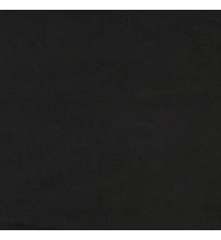 Lit de jour avec gigogne et matelas noir 90x200 cm velours