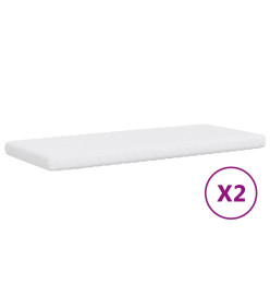 Lit de jour avec gigogne et matelas crème 100x200 cm tissu