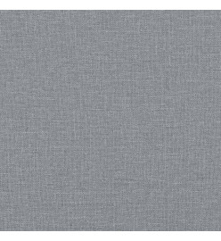 Lit de jour avec gigogne et matelas gris clair 90x200 cm tissu