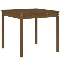 Ensemble à dîner de jardin 5 pcs marron miel bois pin massif