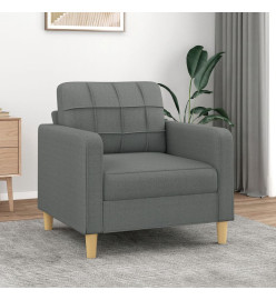 Fauteuil Gris foncé 60 cm Tissu