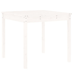 Ensemble de bistrot de jardin 3 pcs blanc bois de pin massif