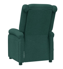 Fauteuil de massage Vert foncé Tissu