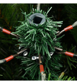 Sapin de Noël artificiel à charnières avec neige floquée 210 cm