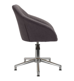 Chaise pivotante de bureau Taupe Tissu