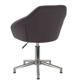 Chaise pivotante de bureau Taupe Tissu