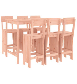 Ensemble de bar de jardin 7 pcs bois massif douglas