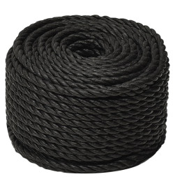 Corde de travail Noir 10 mm 50 m polypropylène