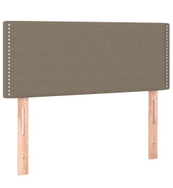 Lit à sommier tapissier avec matelas Taupe 90x190 cm Tissu