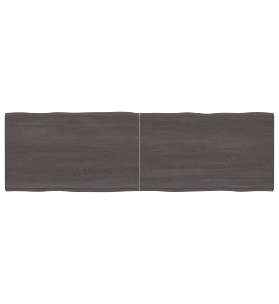 Dessus de table bois chêne massif traité bordure assortie