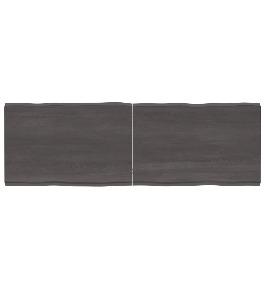 Dessus de table bois chêne massif traité bordure assortie