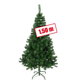 HI Sapin de Noël avec support métallique vert 150 cm