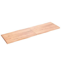 Dessus de table bois chêne massif traité bordure assortie