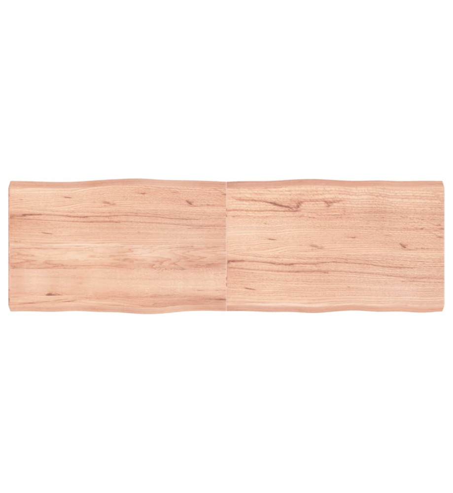 Dessus de table bois chêne massif traité bordure assortie