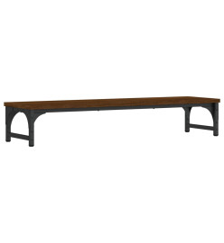 Support de moniteur chêne marron 85x23x15,5cm bois d'ingénierie