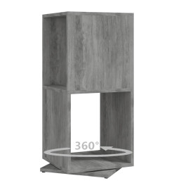 Armoire rotative Gris béton 34,5x34,5x75,5 cm Aggloméré