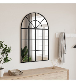 Miroir mural noir 60x30 cm arche fer