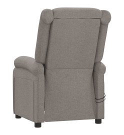 Fauteuil électrique de massage Taupe Tissu