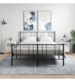 Tables de chevet 2 pcs blanc brillant 40x35x50 cm