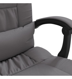 Fauteuil de massage inclinable de bureau Gris Similicuir