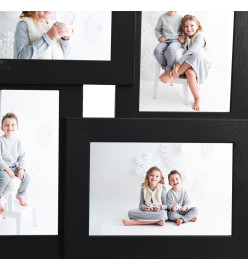 Collage de cadres photo pour photo de 4x (10x15 cm) Noir MDF