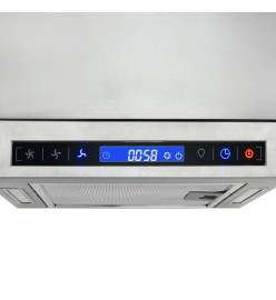 Hotte îlot avec écran tactile LCD et capteur 756 m³ / h LED