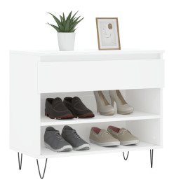 Armoire à chaussures Blanc 70x36x60 cm Bois d'ingénierie