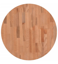 Dessus de table Ø60x4 cm rond bois massif de hêtre