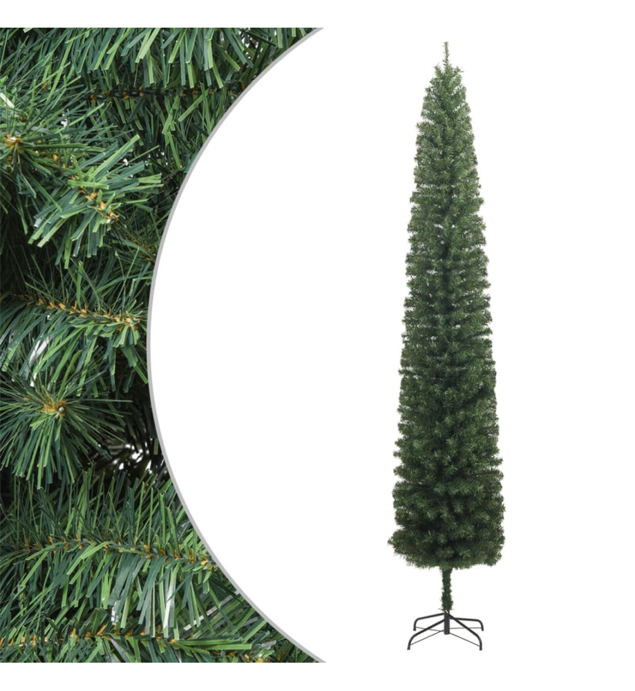 Sapin de Noël mince avec support 300 cm PVC