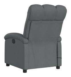 Fauteuil de massage inclinable Gris foncé Tissu