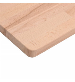 Dessus de table 90x90x2,5 cm carré bois massif de hêtre