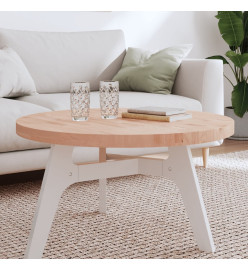 Dessus de table Ø80x4 cm rond bois massif de hêtre