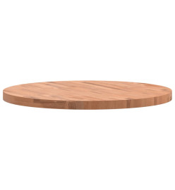 Dessus de table Ø80x4 cm rond bois massif de hêtre