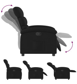 Fauteuil inclinable Noir Tissu