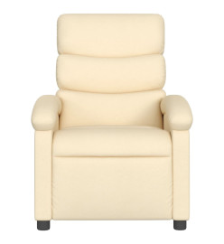 Fauteuil inclinable Crème Tissu