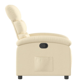 Fauteuil inclinable Crème Tissu