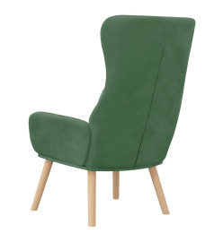 Chaise de relaxation Vert clair Velours