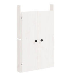 Portes de cuisine d'extérieur blanc 50x9x82 cm bois pin massif