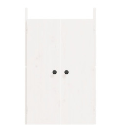 Portes de cuisine d'extérieur blanc 50x9x82 cm bois pin massif