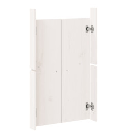 Portes de cuisine d'extérieur blanc 50x9x82 cm bois pin massif