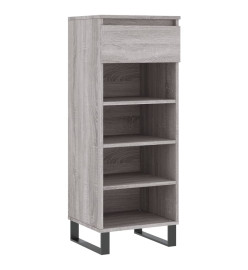 Armoire à chaussures Sonoma gris 40x36x105 cm Bois d'ingénierie