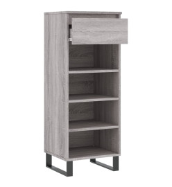 Armoire à chaussures Sonoma gris 40x36x105 cm Bois d'ingénierie