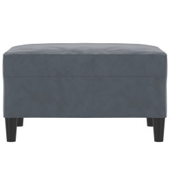 Repose-pied Gris foncé 70x55x41 cm Velours