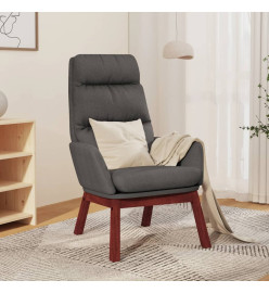 Chaise de relaxation Gris foncé Tissu