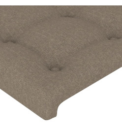 Têtes de lit 2 pcs Taupe 80x5x78/88 cm Tissu